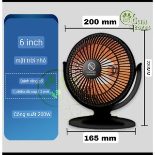 Đèn sưởi Mini Halogen 200W OEM-SH28 nhỏ gọn, tiện dụng
