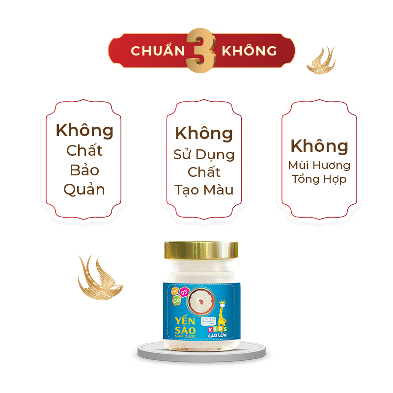 Yến sào Nam Dược Kids Set 4 lọ x 70ml cao lớn, tăng sức đề kháng cho bé, bé ăn ngon và phát triển chiều cao