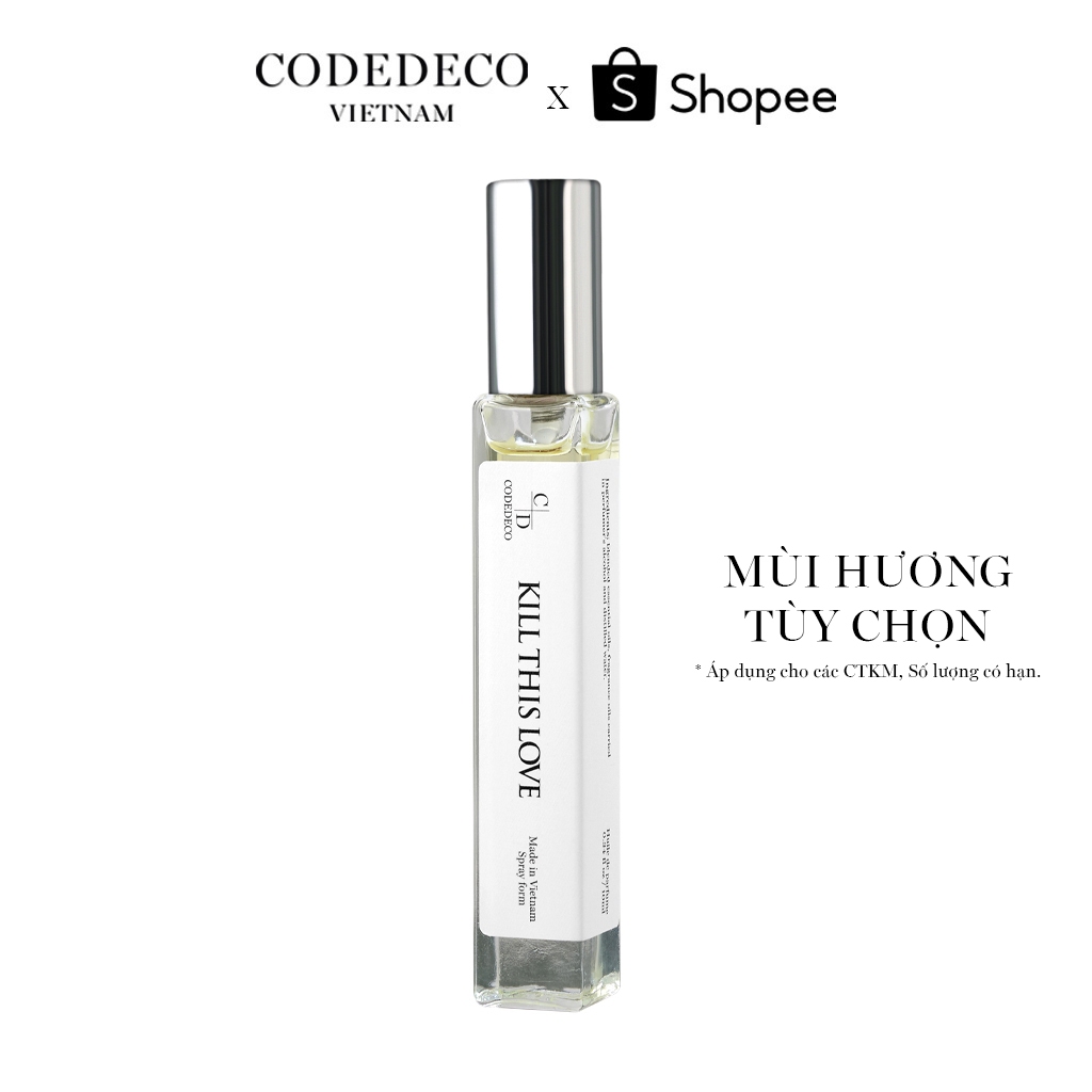 Tinh dầu nước hoa CODEDECO 10ml dạng xịt mùi hương tùy chọn