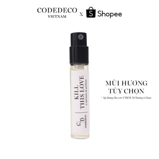Tinh dầu nước hoa CODEDECO 2.5ml dạng xịt mùi hương tùy chọn