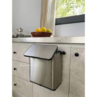 Thùng rác thông minh treo tủ nhà bếp inox 430 cao cấp, thùng rác dán tường nhà tắm nhà bếp