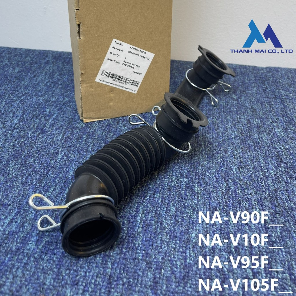 Ống nước xả máy giặt lồng ngang Panasonic NA-V10FX_/ NA-V90FX_/ NA-V95FX2/ NA-V105FX2 (Hàng chính hã