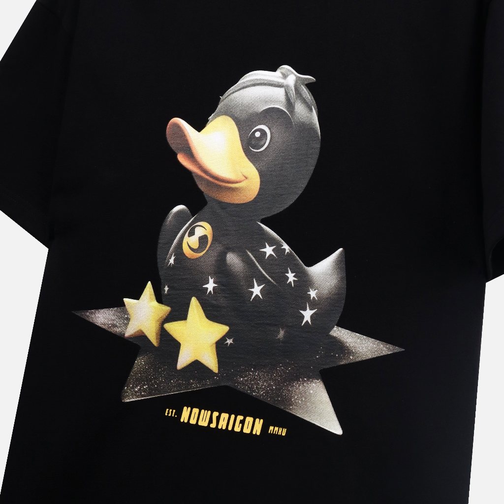 Áo thun NEEDS OF WISDOM Star Duck Tee - Black - Local Brand Chính Hãng