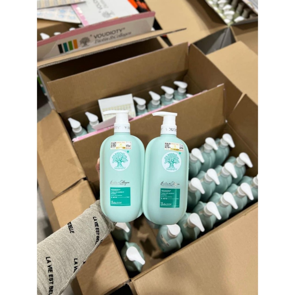 Dầu Gội Xả Biotin Collagen Voudioty Xanh Dương Mẫu Mới 2024, Giảm Rụng, Ngăn Ngừa Gàu