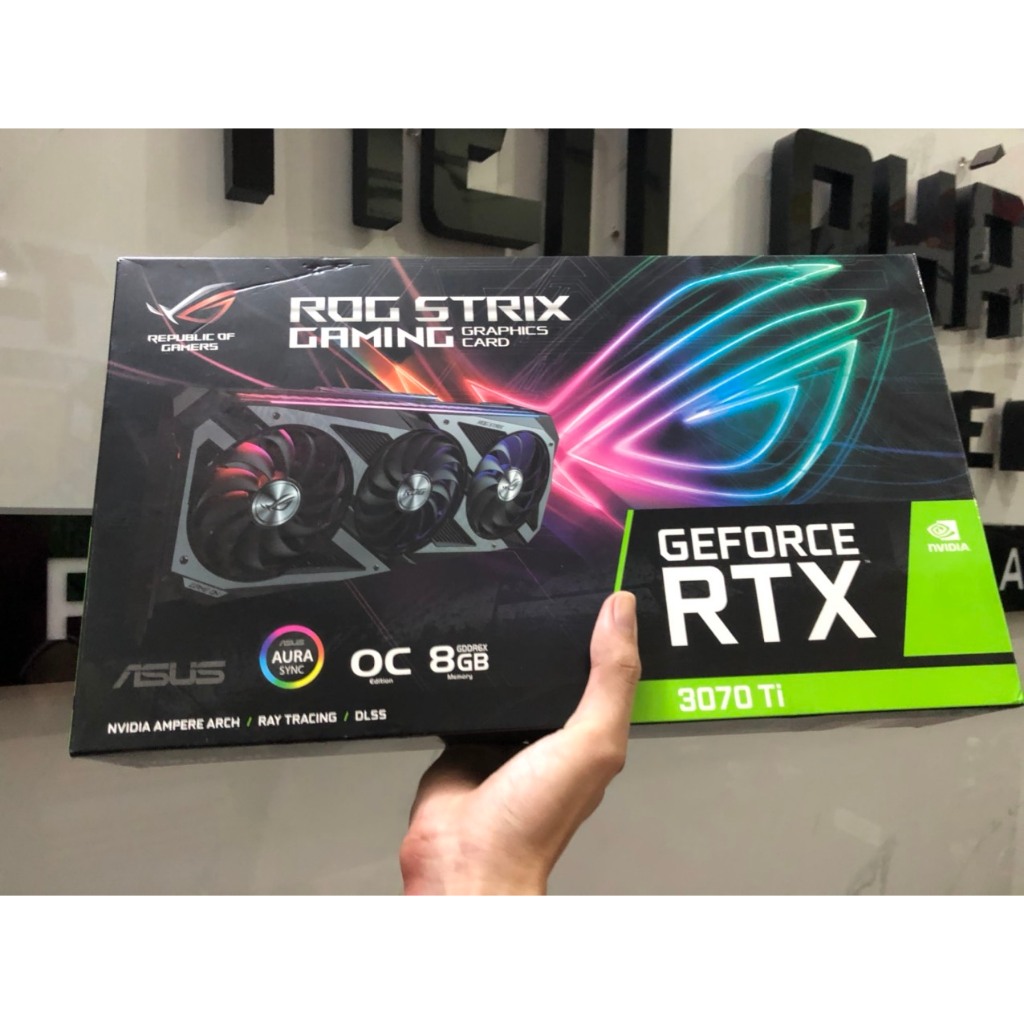 Card đồ hoạ - Vga Gigabyte, ASUS ROGSTRIX RTX 3070Ti 8G Likenew