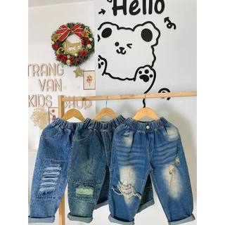 Quần jean rách baggy sành điệu cho bé trai