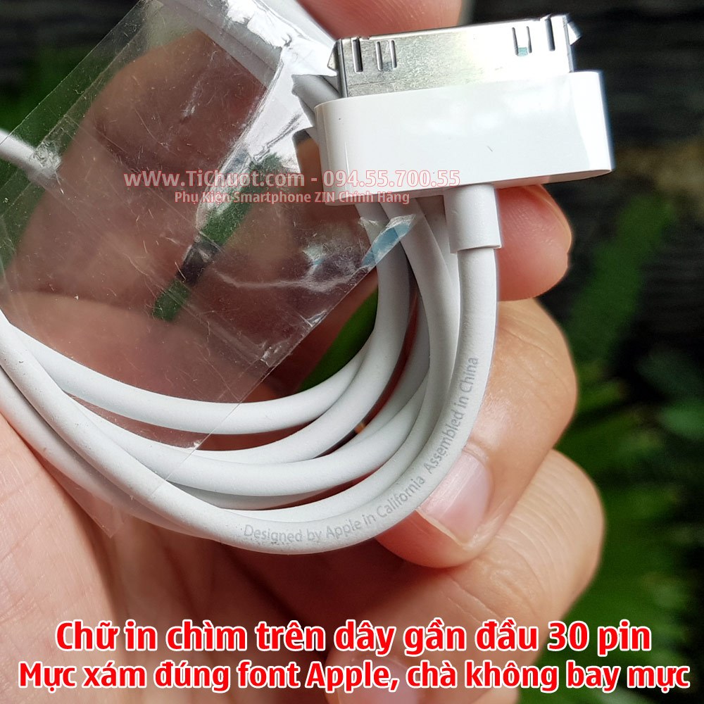 Cáp Sạc 30 Pin Ai Ph0ne 4/ 4S - MTB Pad 1/2/3 Chính Hãng