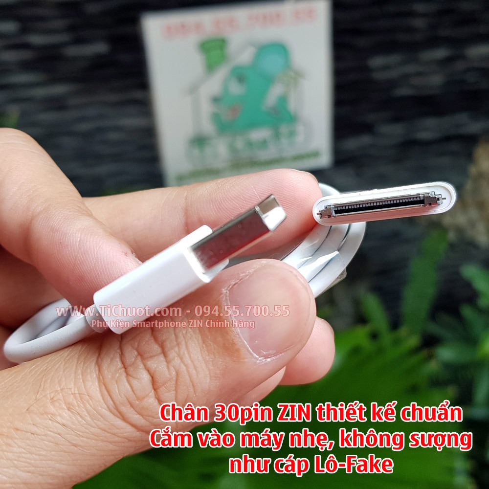 Cáp Sạc 30 Pin Ai Ph0ne 4/ 4S - MTB Pad 1/2/3 Chính Hãng
