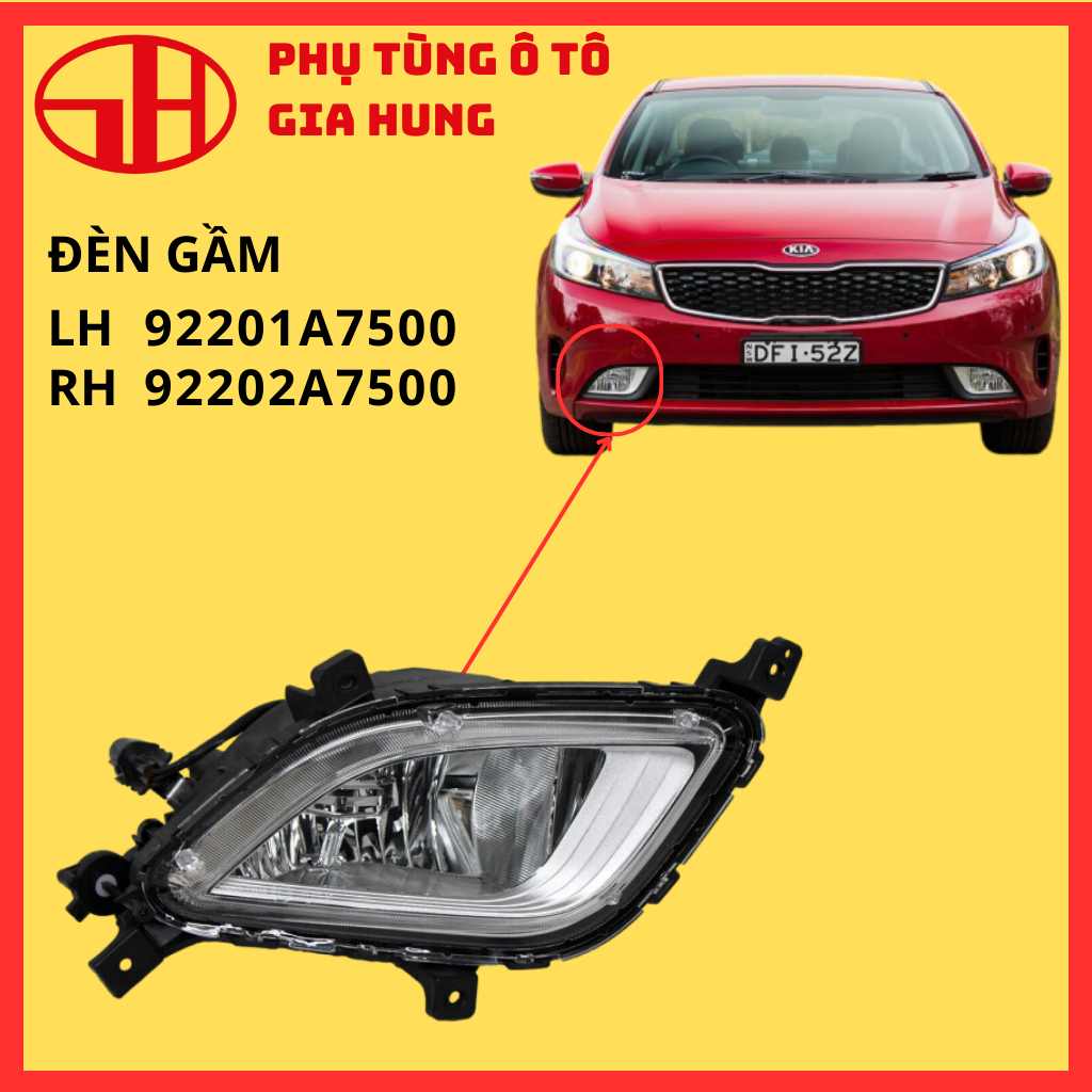 đèn gầm cho xe hơi CERATO 2016 (92201A7500-92202A7500)