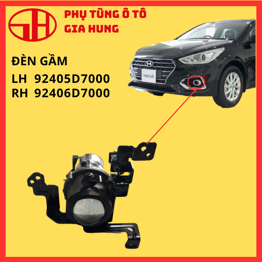 đèn bi gầm cho xe ô tô ACCENT 2018 (92201H6000 - 92202H6000)
