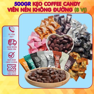 Nửa kí Kẹo Coffee Candy viên nén không đường