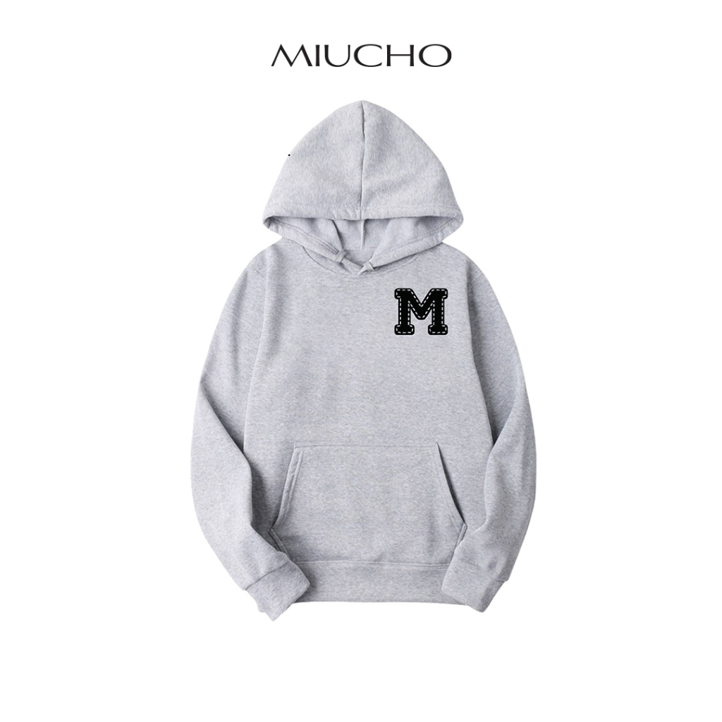 Áo hoodie nữ form rộng dày dặn chất nỉ chân cua 100% cotton unisex HDD024 Miucho basic