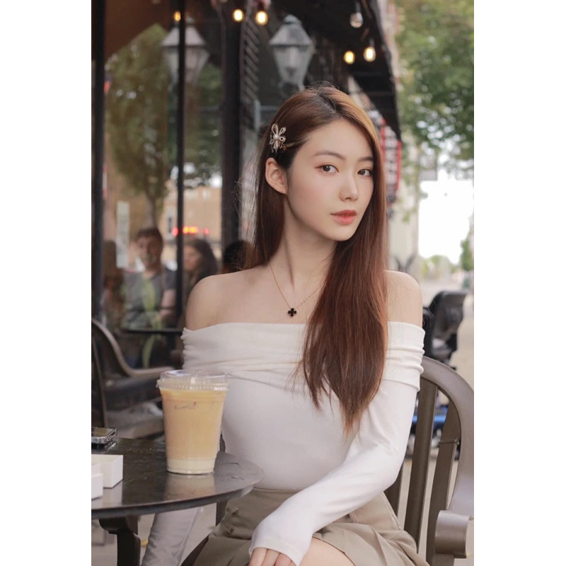 Vòng cổ hoa 4 cánh full box