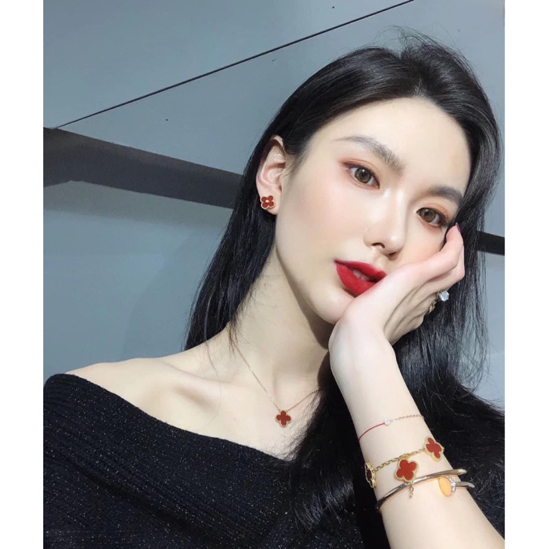 Vòng cổ hoa 4 cánh full box