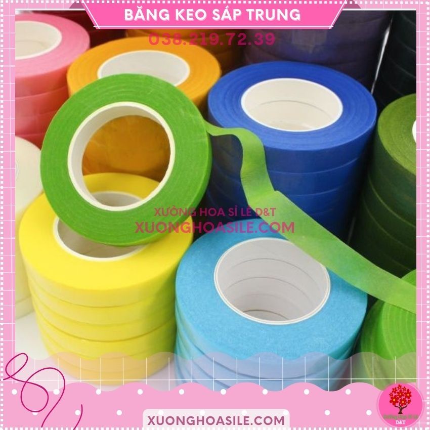 BĂNG DÍNH SÁP, BĂNG KEO SÁP DÀY DÀI 25m ( SÁP CUỘN), SÁP QUẤN CÀNH, LÀM GỐC BONSAI, QUẤN HOA TƯƠI