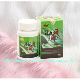 Viên Uống Kích Thích Mọc Tóc HERBA HAIR Kingphar  Lọ 60 viên - Ngăn ngừa rụng tóc, xơ tóc , bạc tóc