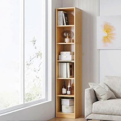 Tủ Sách Gỗ 6 Tầng Dài 30cm Màu Oak, Walnut Thương Hiệu SIB Decor KSG101