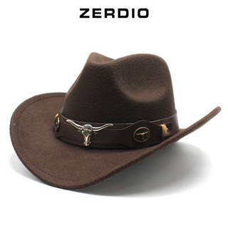 Mũ Cao Bồi Miền Tây, Nón Cowboy Rộng Vành MP069 Cho Nam và Nữ