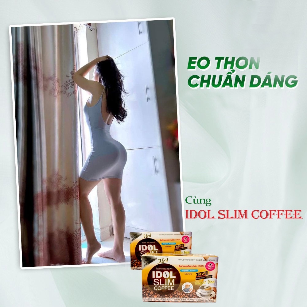 Cà Phê Giảm Cân Idol Slim x2 Coffee Thái Lan chính hãng Hộp 10 Gói