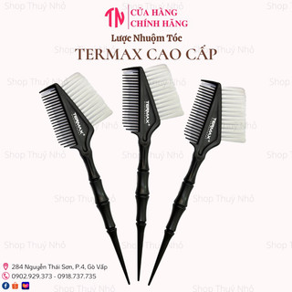 [1 CÂY] [CAO CẤP]Lược nhuộm tóc Termax 2 ĐẦU CỌ LƯỢC TRỤC TRÒN cao cấp đầu cọ siêu mềm mịn dụng cụ chuyên làm tóc