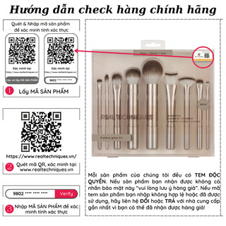 Bộ cọ trang điểm Real Techniques 9pcs au naturale makeup brush set
