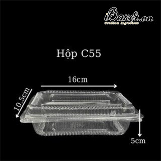 Combo 1000 hộp H50/ C55 nhựa pet trong cứng cáp, dày dặn