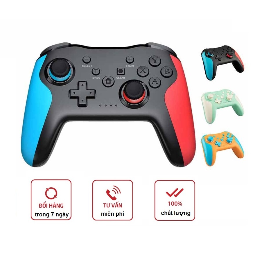 Tay cầm đa năng PXN 9609 Switch Pro Controller cảm biến chuyển động Turbo Máy Game Nintendo Switch Switch Lite Oled