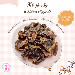 Mề gà sấy khô homemade nguyên chất 100% gói 100gr cho chó