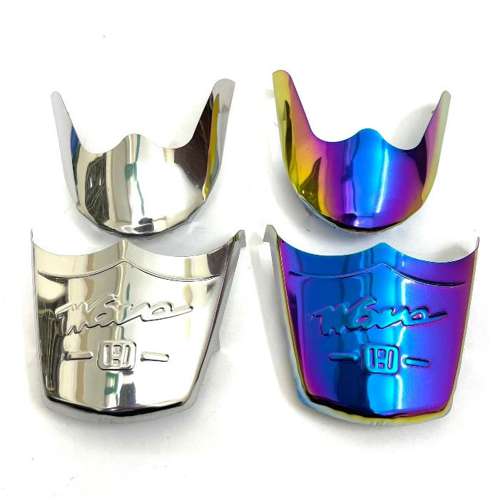 Bộ ốp Mỏ Dè Trước + Dè Sau Titan - Inox Wave 50cc-100-110 Hot Năm 2023