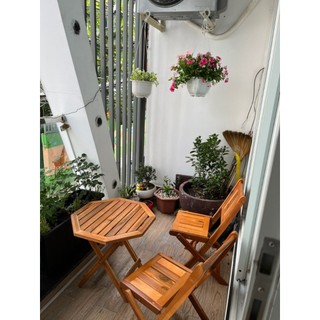 Bàn ghế gỗ cafe