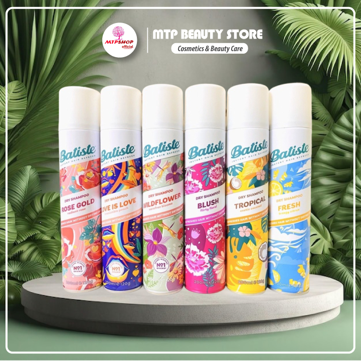 Dầu Gội Khô Batiste Dry Shampoo 200ml