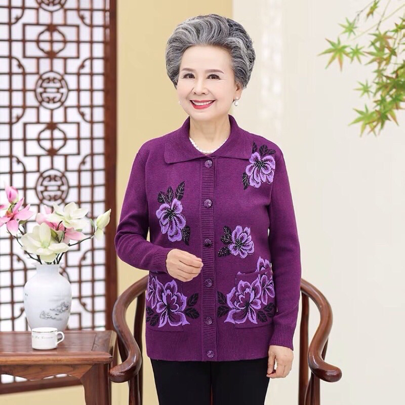 Áo khoác len gài nút trung niên!! Hàng loại đep.