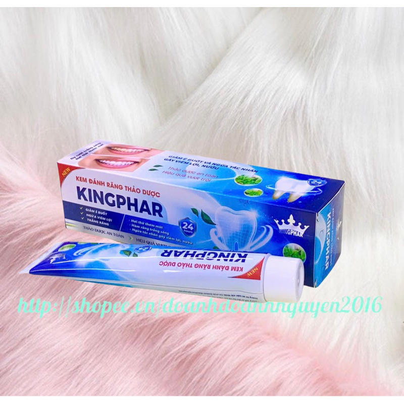 KEM ĐÁNH RĂNG THẢO DƯỢC Kingphar - Tupe 100g