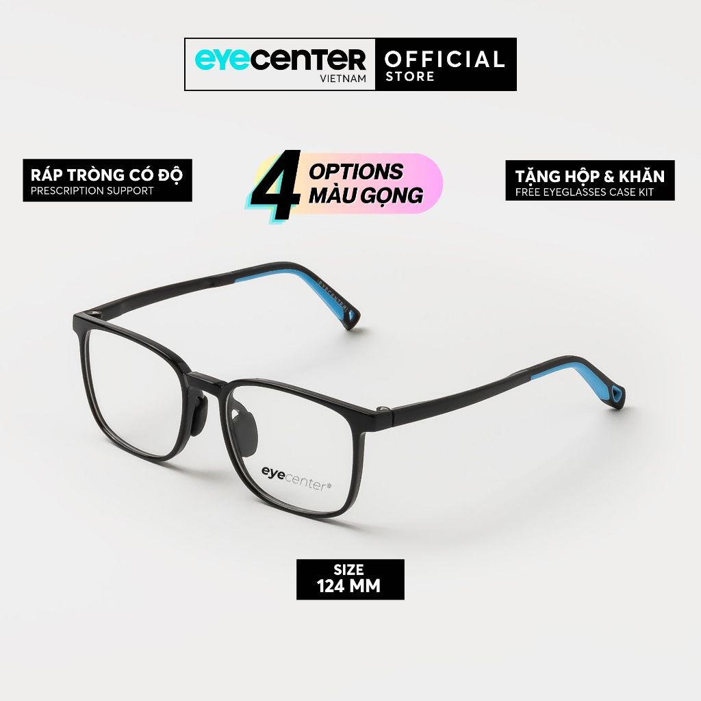 Gọng kính trẻ em chống sáng xanh B108S chính hãng EYECENTER siêu nhẹ có thể thay mắt cận nhập khẩu by Eye Center Vietnam