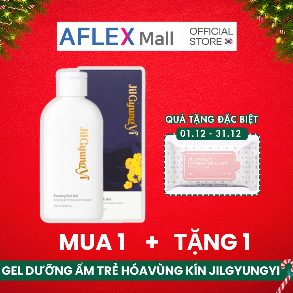 Gel dưỡng ẩm, trẻ hóa cân bằng vùng kín Jilgyungyi Evening Rub Gel 100 ml