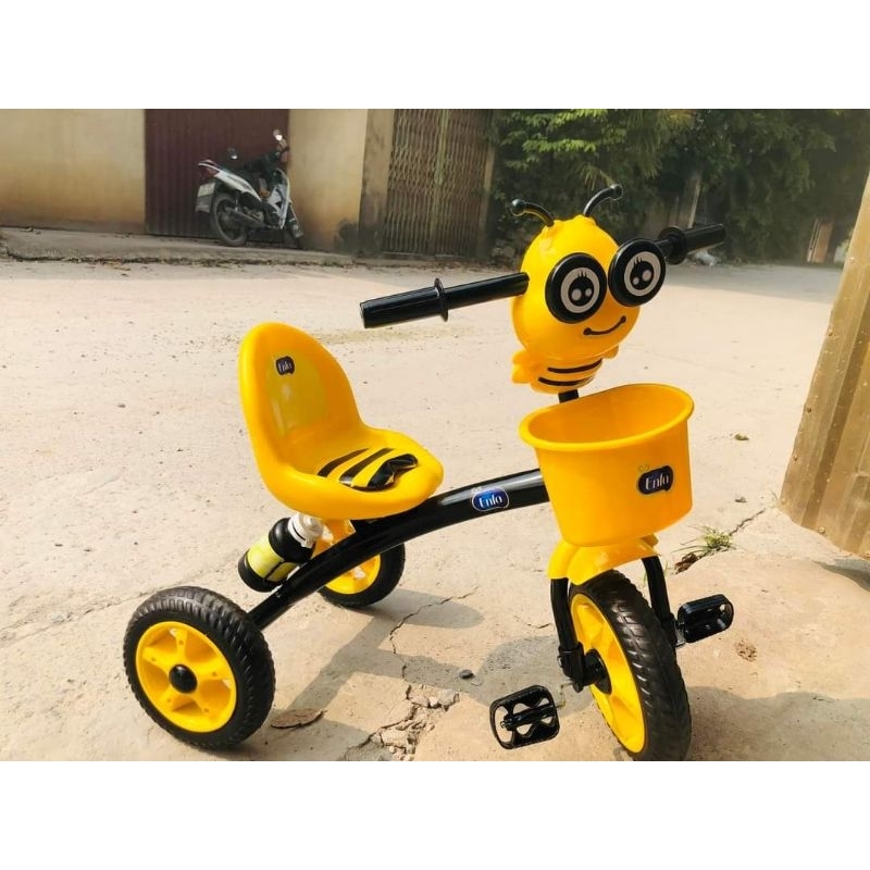 Xe đạp 3 bánh cao cấp cho bé 2,3,4 tuổi con bò,con ong nhựa chợ lớn🌹🌹 freeship 🌹🌹 hkm enfa
