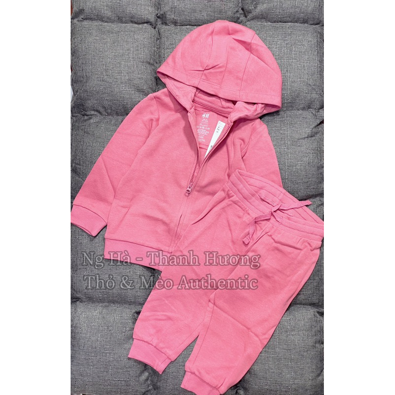 Bộ nỉ bông có mũ cho bé trai,bé gái