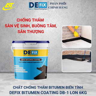 Chất chống bitumen biến tính, chống thấm sàn vệ sinh, phòng tắm, ban công, sân thượng #Lon 6Kg