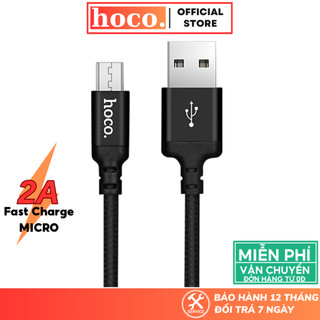 Dây sạc nhanh Hoco USB to Micro 2.4A  chất liệu siêu bền dùng cho điện thoại, các thiết bị di động