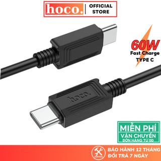Cáp sạc Type C 60W Hoco Dây Silicon siêu bền thiết kế chắc chắn cho máy android samsung Xiaomi
