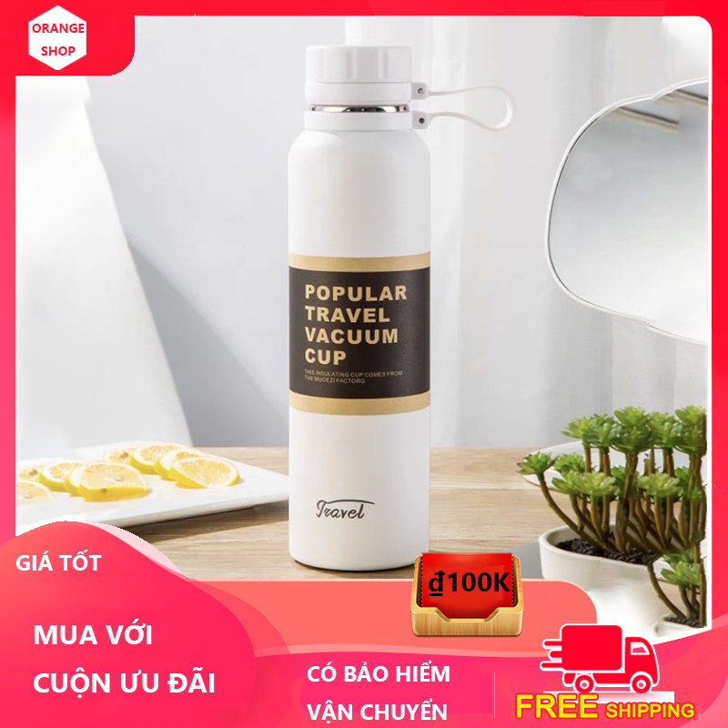 ORANGE 1100ML bình giữ nhiệt giá rẻ,bình giữ nhiệt to,bình giữ nhiệt 1100ml