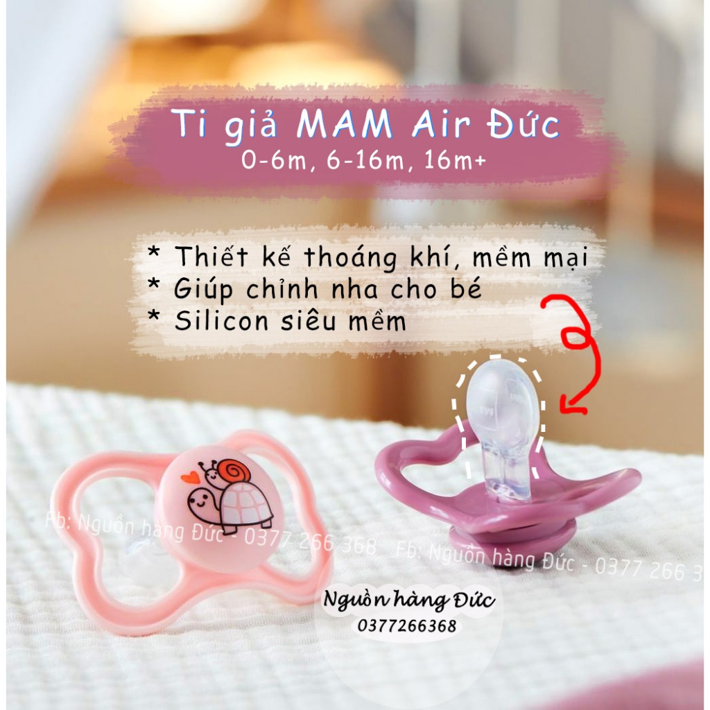 Ti giả MAM Air 0-6m, 6-16m, 16m+  Nguồn hàng Đức