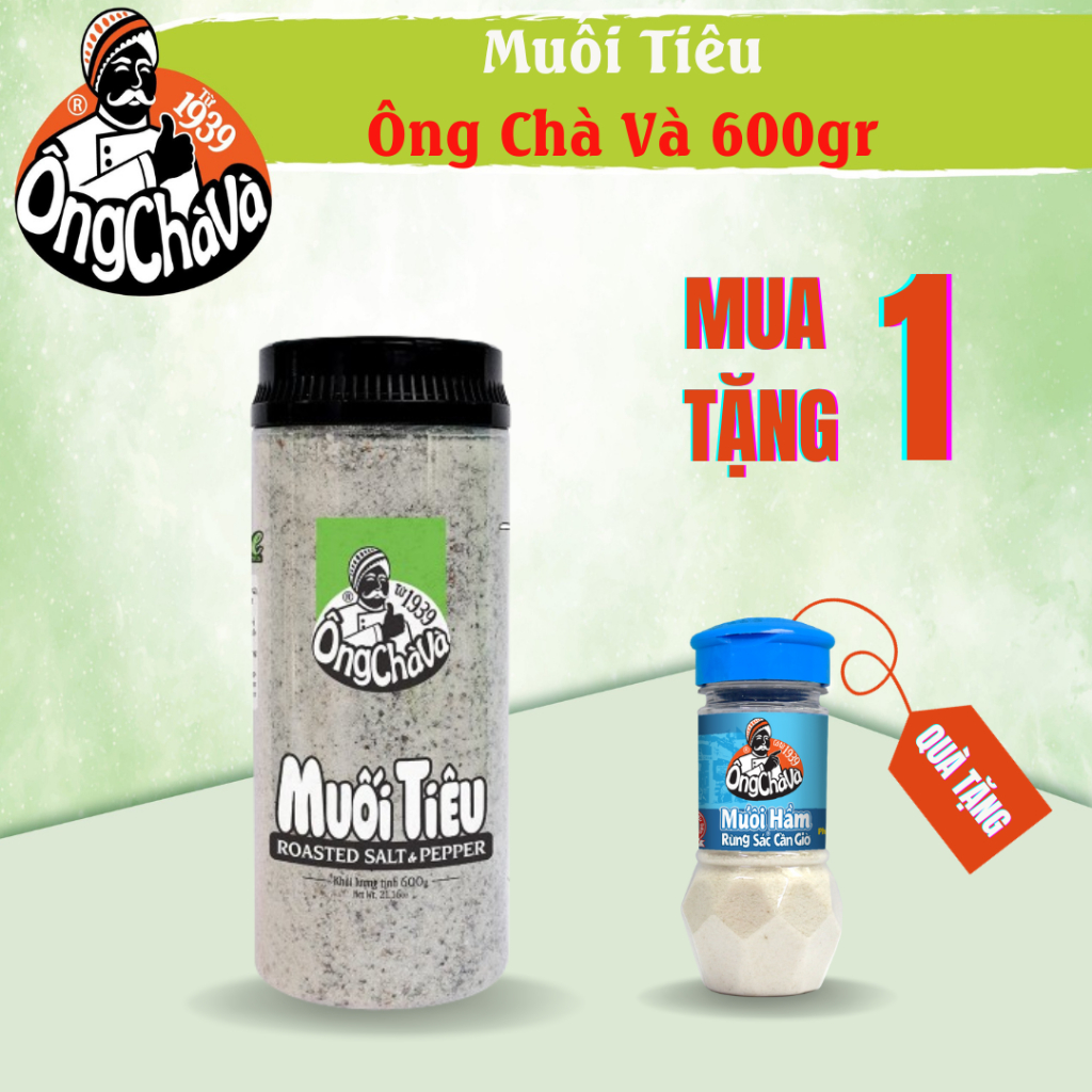 Muối Tiêu Ông Chà Và 600g (Roasted Salt & Pepper)