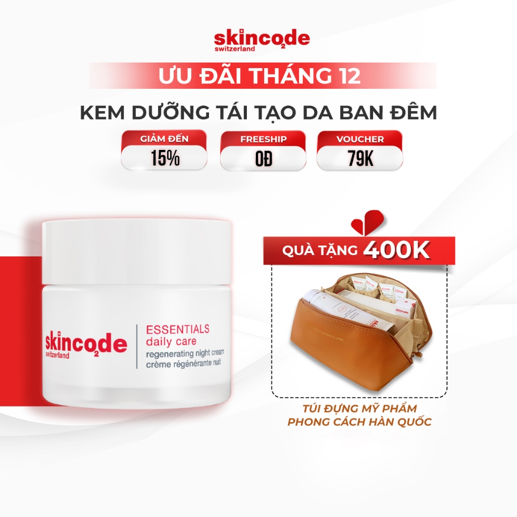 Kem dưỡng tái tạo da ban đêm Skincode Regenerating Night Cream 50ml - MS 1005,2