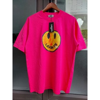 Áo Thun Mặt Cười Màu Hồng Sen Form Rộng Tay Lỡ Local Brand Lavants Cotton