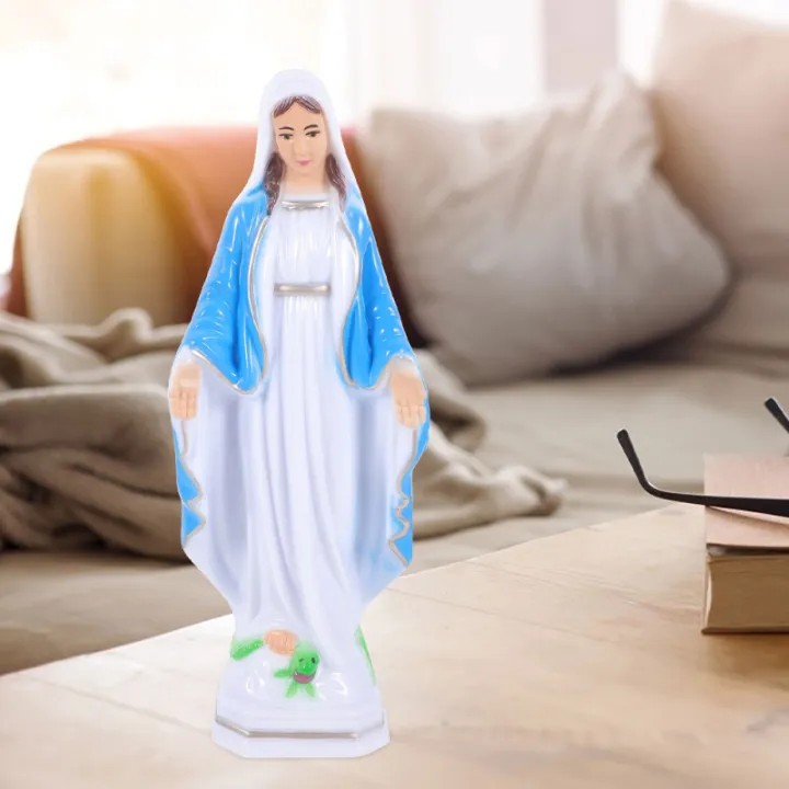 Tượng Đức Mẹ Maria, Mẹ Ban Ơn 10cm để xe ô tô, để bàn Quà tặng Công Giáo và