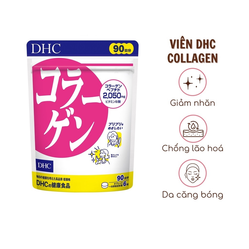 Viên Uống Collagen DHC Giúp Làm Đẹp Da, Chống Lão Hóa 30 Ngày