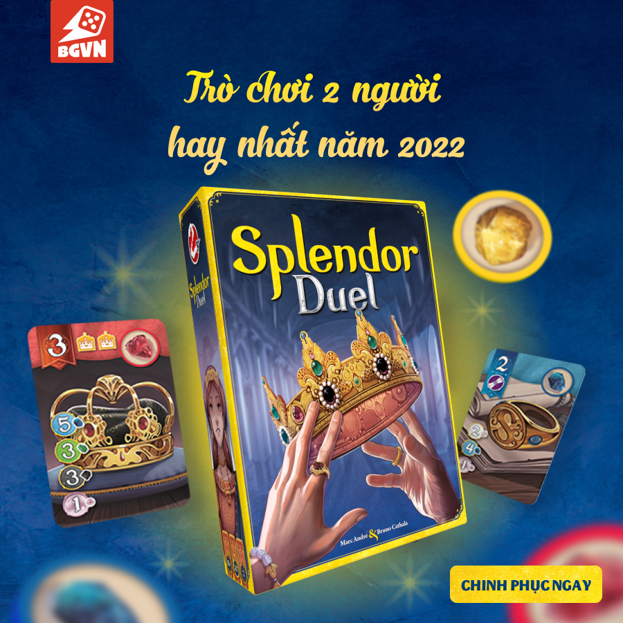 Splendor Duel - BoardGame 2 người từ vũ trụ game Splendor nổi tiếng toàn cầu