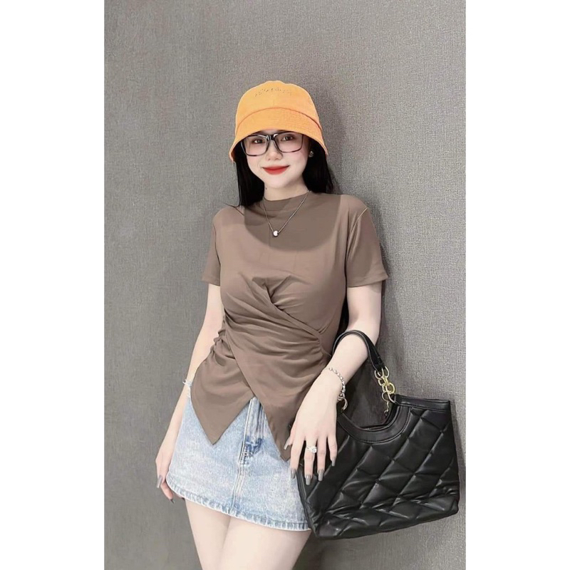 ÁO TAY NGẮN CHÉO EO