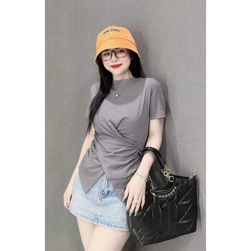 ÁO TAY NGẮN CHÉO EO